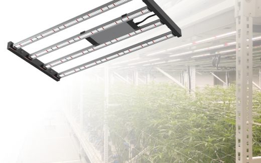 LED Grow lighting solution and vertical grow rack system for indoor farming